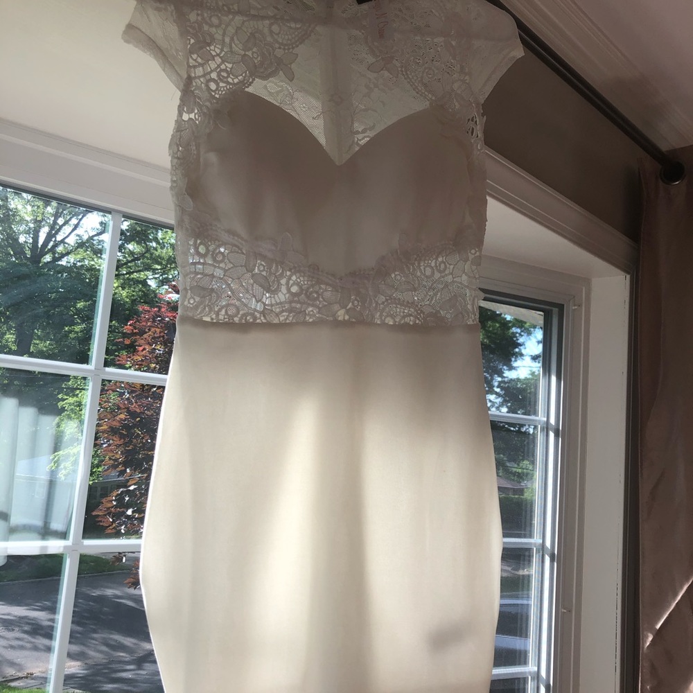 Mini dress with built in bra